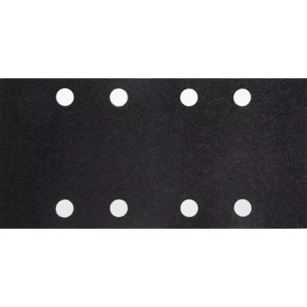 Лист шлиф. универсал. URAGAN &quot;Оптимален для твердых пород дерева&quot; 8 отверстий по линии, для ПШМ, P120, 80х166мм, 50шт 907-22101-120-50 купить в Муравленко