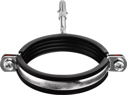 ЗУБР 3, цинк, 1 шт, трубный хомут с сантехнической шпилькой и дюбелем (37866-87-94) купить в Муравленко