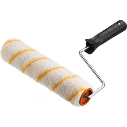 Валик малярный ЗУБР &quot;ОПТИМА -ГИРПАИНТ&quot;, все виды ЛКМ, для ровных поверхностей, полиэстр, ворс 12 мм, бюгель 6 мм, 40х180мм 03516-18 купить в Муравленко