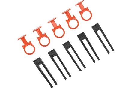 Комплект зажим + клин для системы выравнивания плитки СВП Кольцо, 250/250 шт. в коробе Сибртех 88114 купить в Муравленко