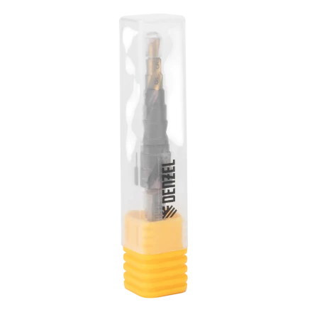 Сверло ступенчатое Denzel 723612,  4-5-6-7-8-9-10-11-12 мм, Р6М5К5, 6-гр. хвостовик купить в Муравленко