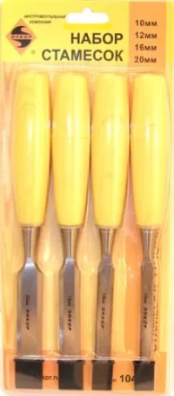 Набор стамесок 10,12,16,20 мм 4 штуки блистер Энкор 10401 купить в Муравленко