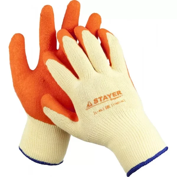 Перчатки STAYER "EXPERT"  рабочие с рельефным латексным покрытием, 10 класс, L-XL 11407-XL купить в Муравленко