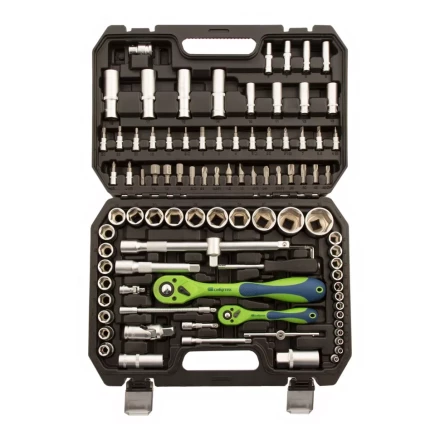 Набор инструментов 94 предмета, CrV, 1/2&quot;, 1/4&quot; Сибртех 13509 купить в Муравленко