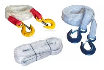 Ремень буксировочный 10т К. L=6.0 м 90 мм в 1 слой с двумя Кч 3.2 т 320А купить в Муравленко