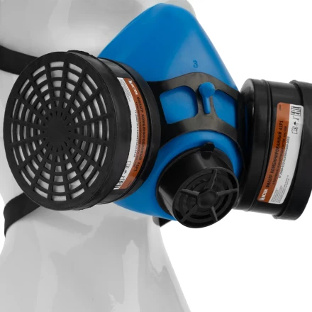 Полумаска изолирующая ИСТОК-300/400 со сменными комбинированными фильтрами А1Р1 892437 купить в Муравленко