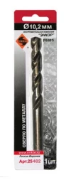 Сверло д/мет Р6М5   10.2мм 1шт. в блистере 25402