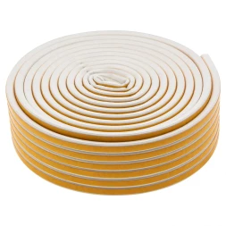 Уплотнитель резиновый, 24 м, профиль &quot;D&quot;, белый Сибртех 88903