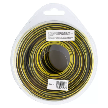 Леска для триммера двухкомпонентная квадратная, 3,0мм х 12м, блистер SkyCutter Denzel 96839 купить в Муравленко