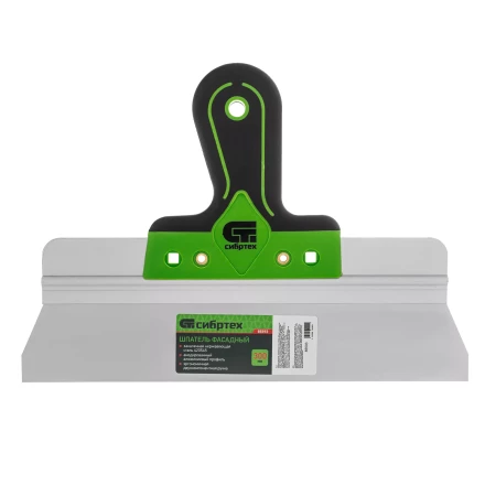 Шпатель фасадный Сибртех, нержавеющая сталь 420S45, 300 мм, 2-компонентная ручка, 85593 купить в Муравленко