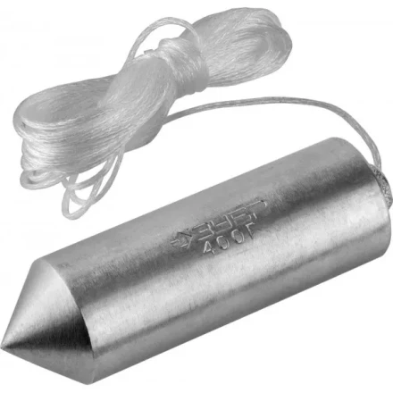 Отвес ЗУБР &quot;МАСТЕР&quot; строительный со шнуром, в пластиковом контейнере, 500 г 0636-480_z01 купить в Муравленко