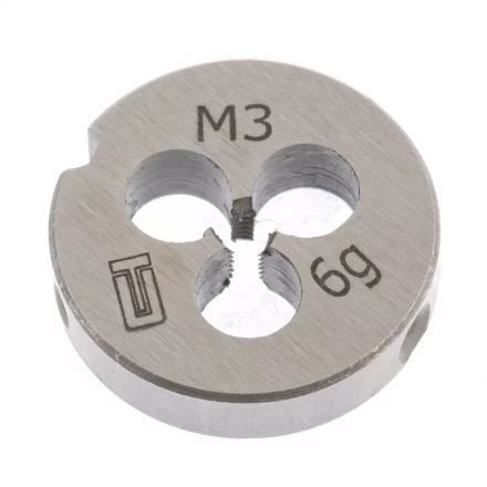 Плашка М3 х 0,5 мм СИБРТЕХ 77005 купить в Муравленко