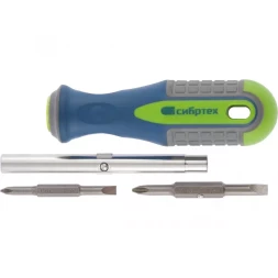 Отвертка комбинированная SL5,0 Ph1 SL6,0 Ph2 Сибртех 13377