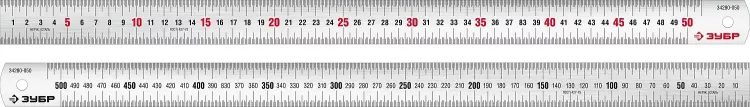 ЗУБР Про-50, длина 0.50 м, усиленная нержавеющая линейка, Профессионал (34280-050) купить в Муравленко
