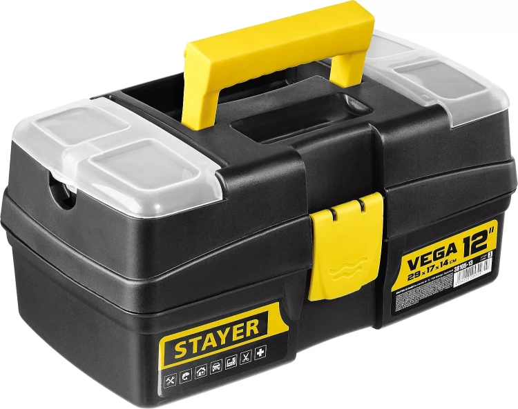 Ящик для инструмента "VEGA-12" пластиковый, STAYER 38105-13_z03 купить в Муравленко
