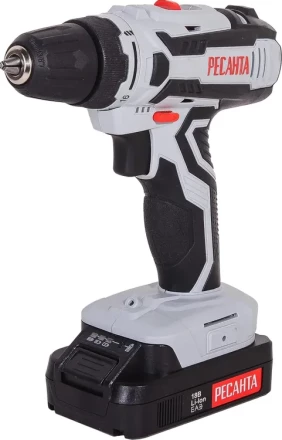 Дрель-шуруповерт аккумуляторная Ресанта ДА-18-2ЛК 75/14/5 купить в Муравленко