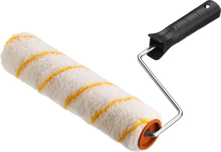 Валик малярный ЗУБР &quot;ОПТИМА -ГИРПАИНТ&quot;, все виды ЛКМ, для ровных поверхностей, полиэстр, ворс 12 мм, бюгель 6 мм, 40х240мм 03516-24 купить в Муравленко