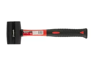 Киянка резиновая, 450 г, черная резина, фибергласовая рукоятка MATRIX 11185 купить в Муравленко