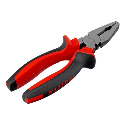 Плоскогубцы комбинированные Matrix, 180 мм, хром-ванадий, двухкомпонентные рукоятки, 17091 купить в Муравленко