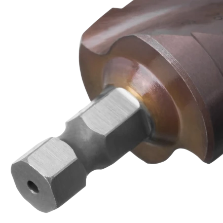 Сверло ступенчатое Denzel 723614, 6-8-10-12-14-16-18-20-22-24-26-28-30мм, Р6М5К5, 6-гр. хвостовик купить в Муравленко