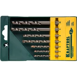Набор KRAFTOOL "EXPERT" Сверла универсальные (бетон,мрамор,сталь,стекло,керамика,дерево), цилиндр. хвост., в боксе, 7шт 29172-H7