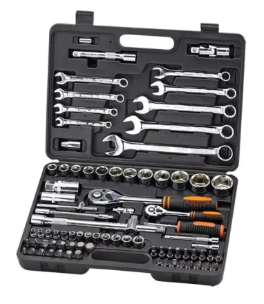 Набор инструментов Кратон TS-18 1/2 1/4 82 предмета 2 28 09 018 купить в Муравленко