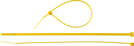 Кабельные стяжки желтые КС-Ж1 нейлоновые промфасовка серия ПРОФЕССИОНАЛ купить в Муравленко