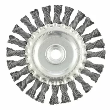 Щетка для УШМ 125 мм, М14, плоская, крученая  проволока 0,5 мм  MATRIX 74640 купить в Муравленко