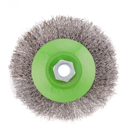 Щетка для УШМ 115 мм М14 тарелка витая проволока Сибртех 746127 купить в Муравленко