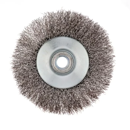 Щетка для УШМ 115 мм М14 тарелка витая проволока Сибртех 746127 купить в Муравленко