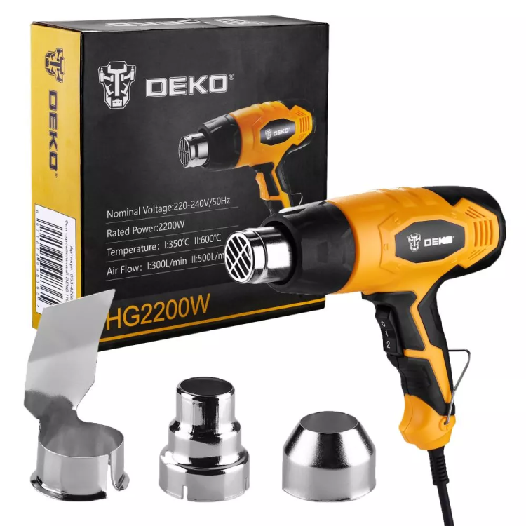 Фен строительный DEKO HG2200W, 063-4200 купить в Муравленко