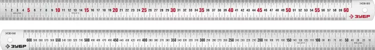 ЗУБР Про-60, длина 0.60 м, усиленная нержавеющая линейка, Профессионал (34280-060) купить в Муравленко
