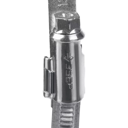 ЗУБР Х-9Н, 140 - 160 мм, накатная лента 9 мм, цинк, 10 шт, червячный хомут (37807-160) купить в Муравленко