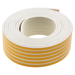 Уплотнитель резиновый, 24 м, профиль &quot;E&quot;, белый Сибртех 88905