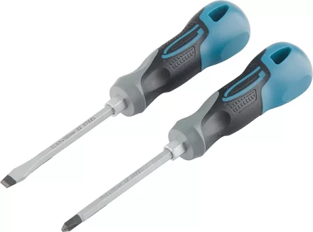 Набор отвёрток комбинированный 2 шт,S2 трехкомпонентная рукоятка GROSS 12168 купить в Муравленко