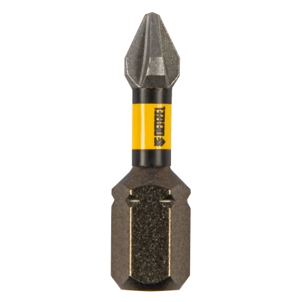 Бита IMPACT, PH1x25 мм, лазерная обработка шлица, сталь S2, 10 шт., Е 6,3 Denzel 11684 купить в Муравленко