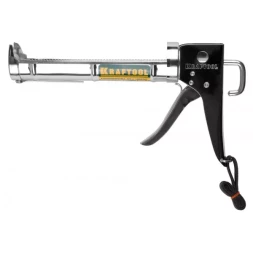 Пистолет для герметика KRAFTOOL "C-Kraft" 06671, полукорпусной, хромированный, 320мл 06671_z01