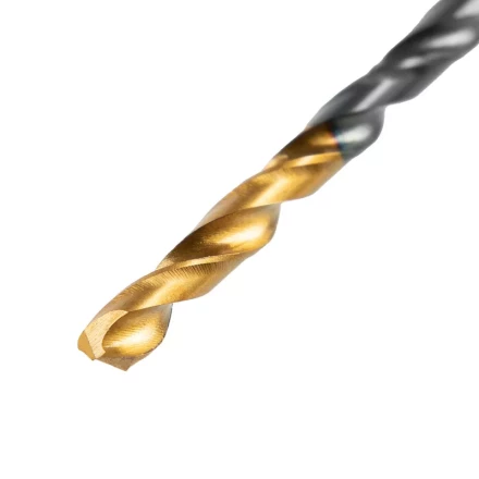 Сверло по металлу, 3 мм, HSS-Tin, Golden Tip, 10 шт. Denzel 717205 купить в Муравленко