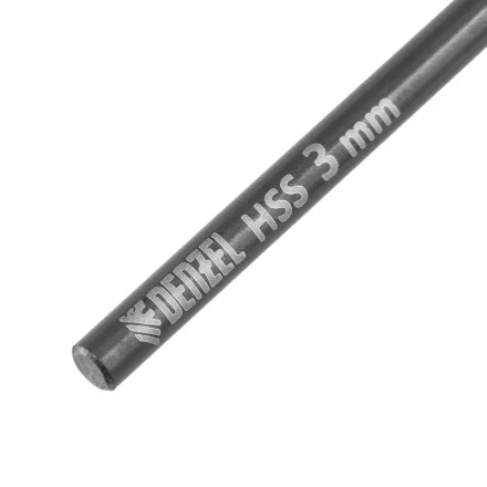 Сверло по металлу, 3 мм, HSS-Tin, Golden Tip, 10 шт. Denzel 717205 купить в Муравленко
