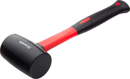 Киянка резиновая, 680 г, черная резина, фибергласовая рукоятка MATRIX 11193 купить в Муравленко