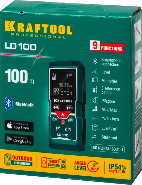 Дальномер лазерный LD-100, 100м 34765 купить в Муравленко