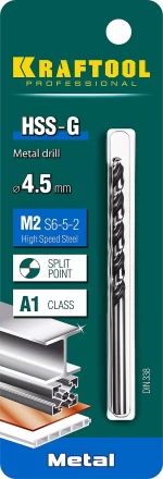 Сверла по металлу HSS-G Оберон 29651-4.5 купить в Муравленко