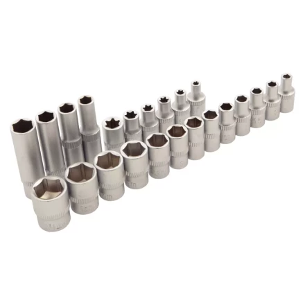 Набор инструментов 56 предметов, CrV, 1/4&quot; Сибртех 13525 купить в Муравленко