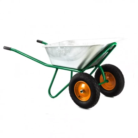 Тачка садово-строительная двухколесная усиленная грузоподьемность 320 кг обьем 100 л Palisad 68937 купить в Муравленко