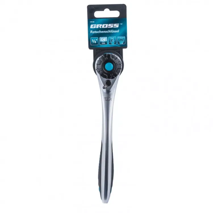 Ключ трещоточный 120 зубьев 3/8" Gross 14136 купить в Муравленко