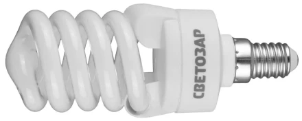 Энергосберегающая лампа СВЕТОЗАР &quot;КОМПАКТ&quot; спираль,цоколь E14(миньон),Т2,яркий белый свет(4000 К), 10000 час, 15Вт(75) 44353-15_z01 купить в Муравленко