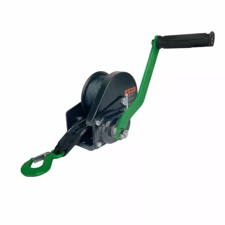 Лебедка ручная барабанная с тормозом HITCH HWB 500 500 кг лента 10 м (SZ073181) купить в Муравленко