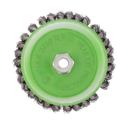 Щетка для УШМ 150 мм М14 Чашка крученая проволока 0,5 мм Сибртех 746297 купить в Муравленко