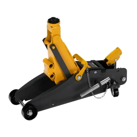 Домкрат гидравлический подкатной Denzel с фиксатором 2,8 т 135-385 мм 51155 купить в Муравленко