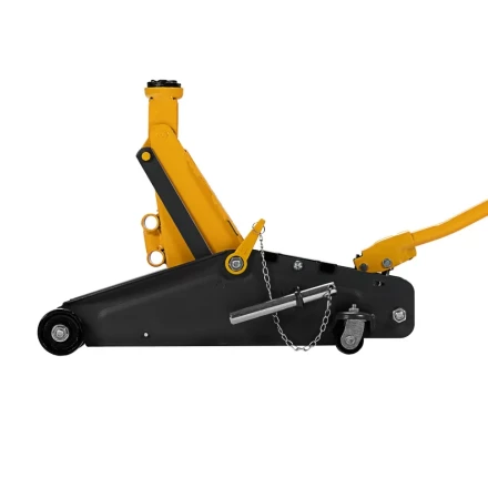 Домкрат гидравлический подкатной Denzel с фиксатором 2,8 т 135-385 мм 51155 купить в Муравленко